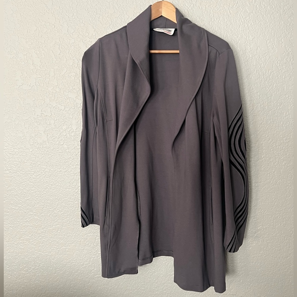 Project Runway All Stars Dmitry Sholokhov Gray Women's Jacket Sz 12 - No Belt